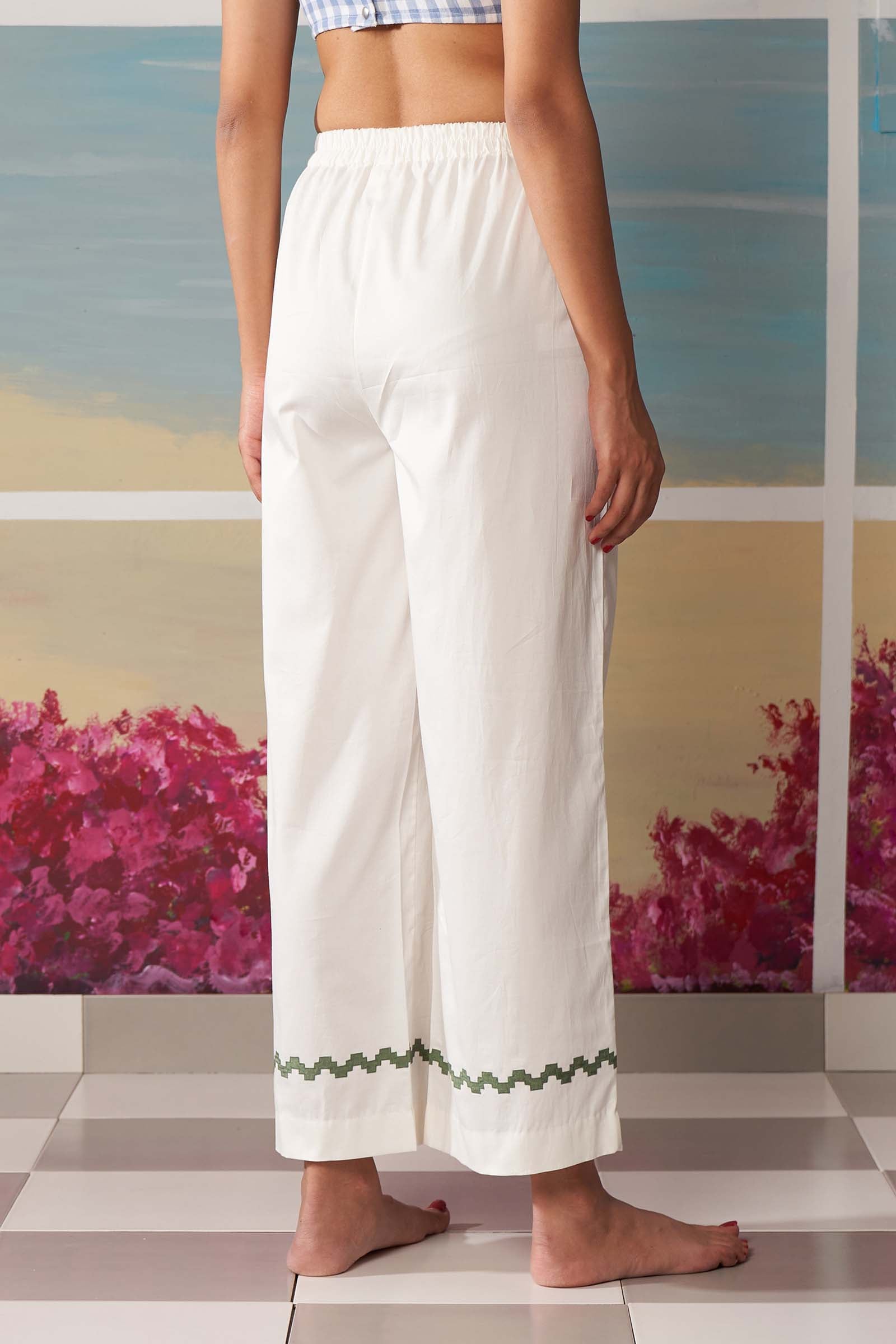 APPLIQUÉ PANT (SKY)