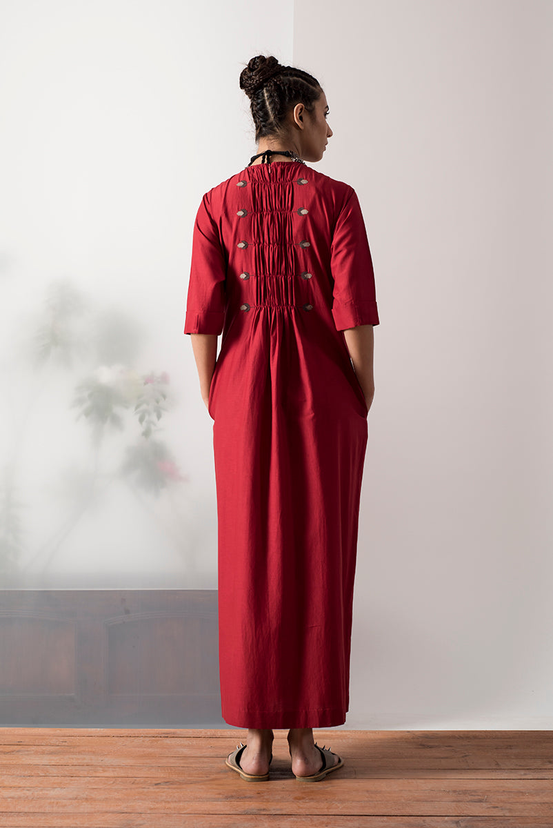 CENTER GATHER DRESS