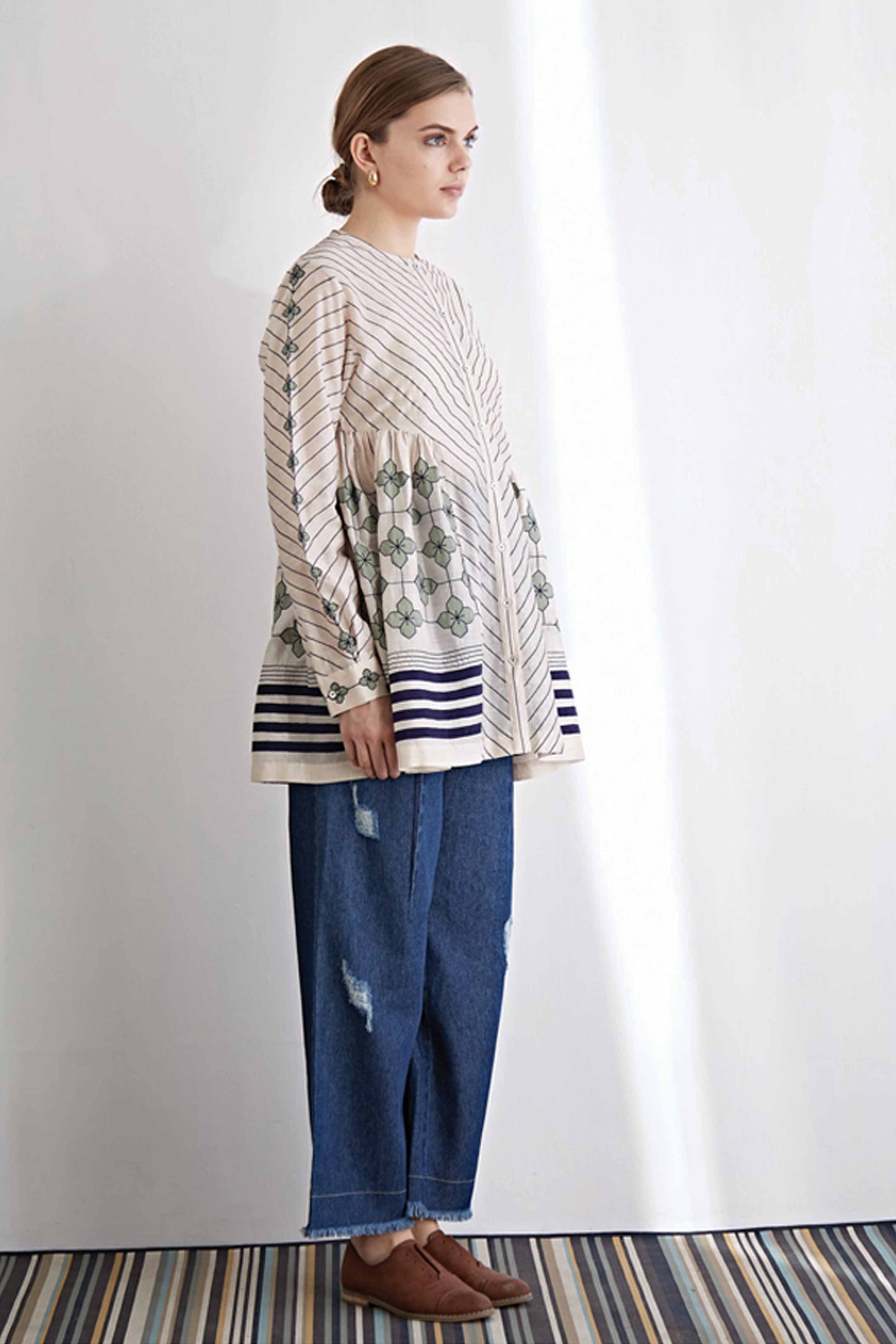 SIDE GATHER SHIRT