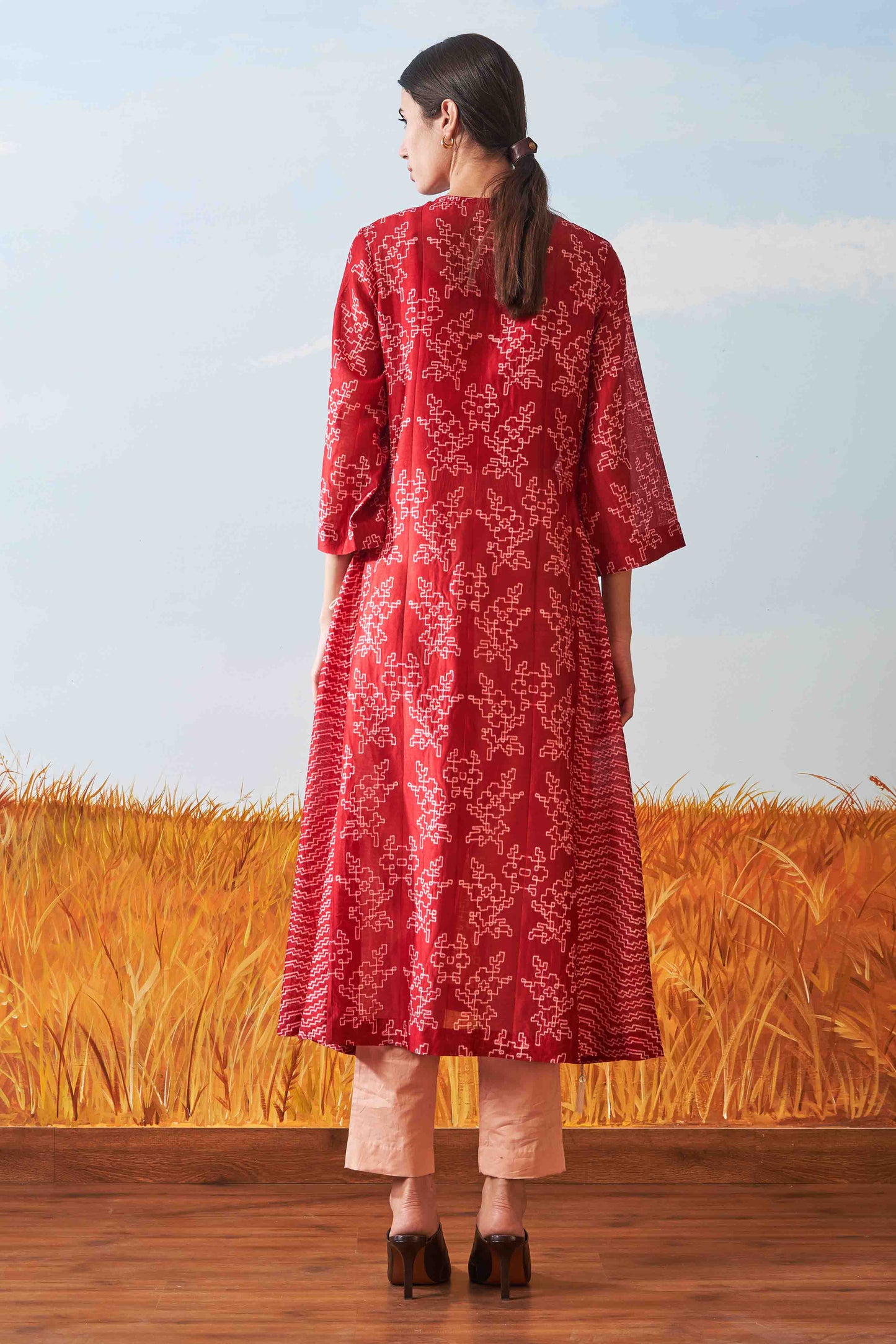 SHIBORI ALINE KAMEEZ