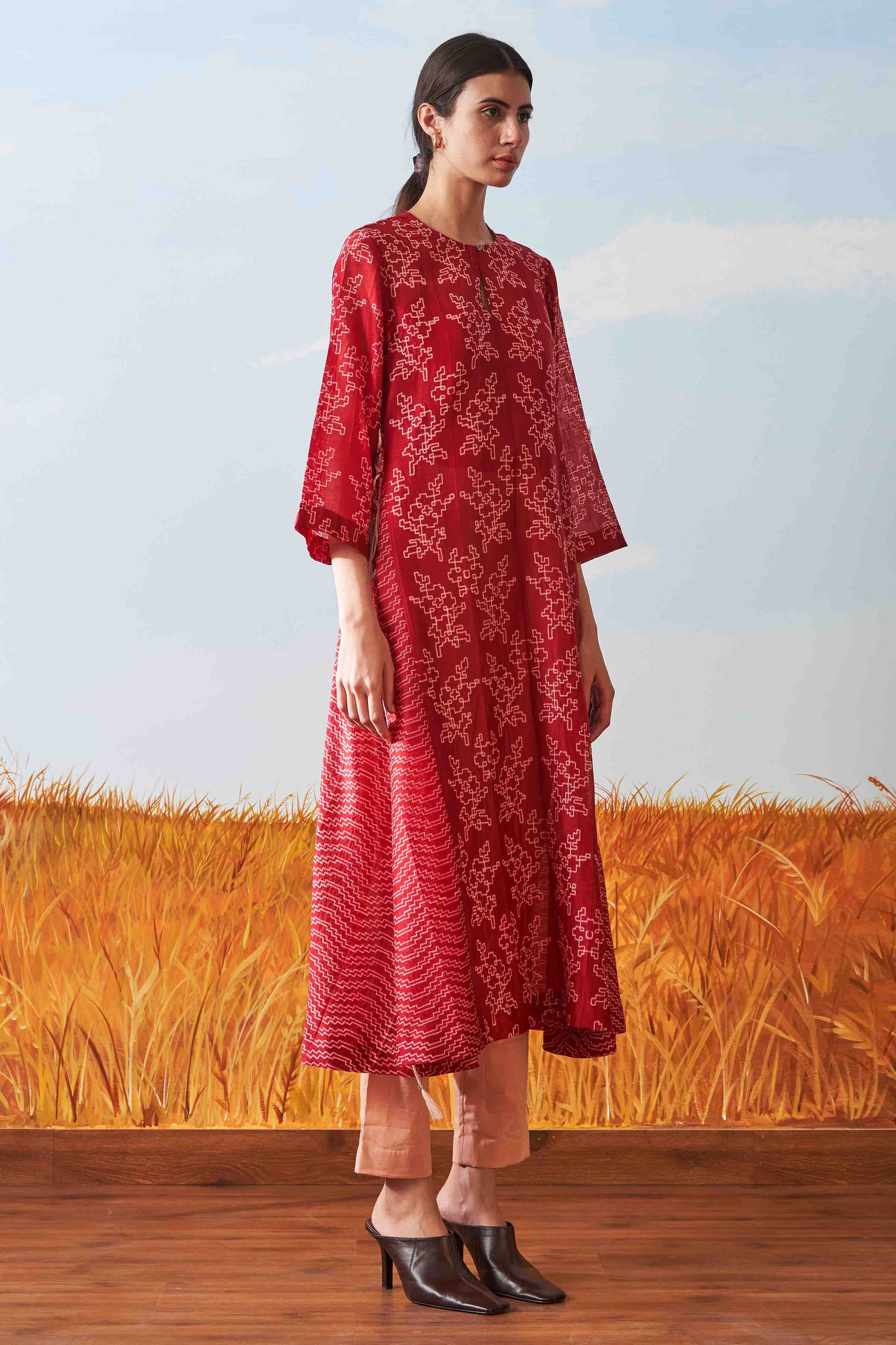 SHIBORI ALINE KAMEEZ