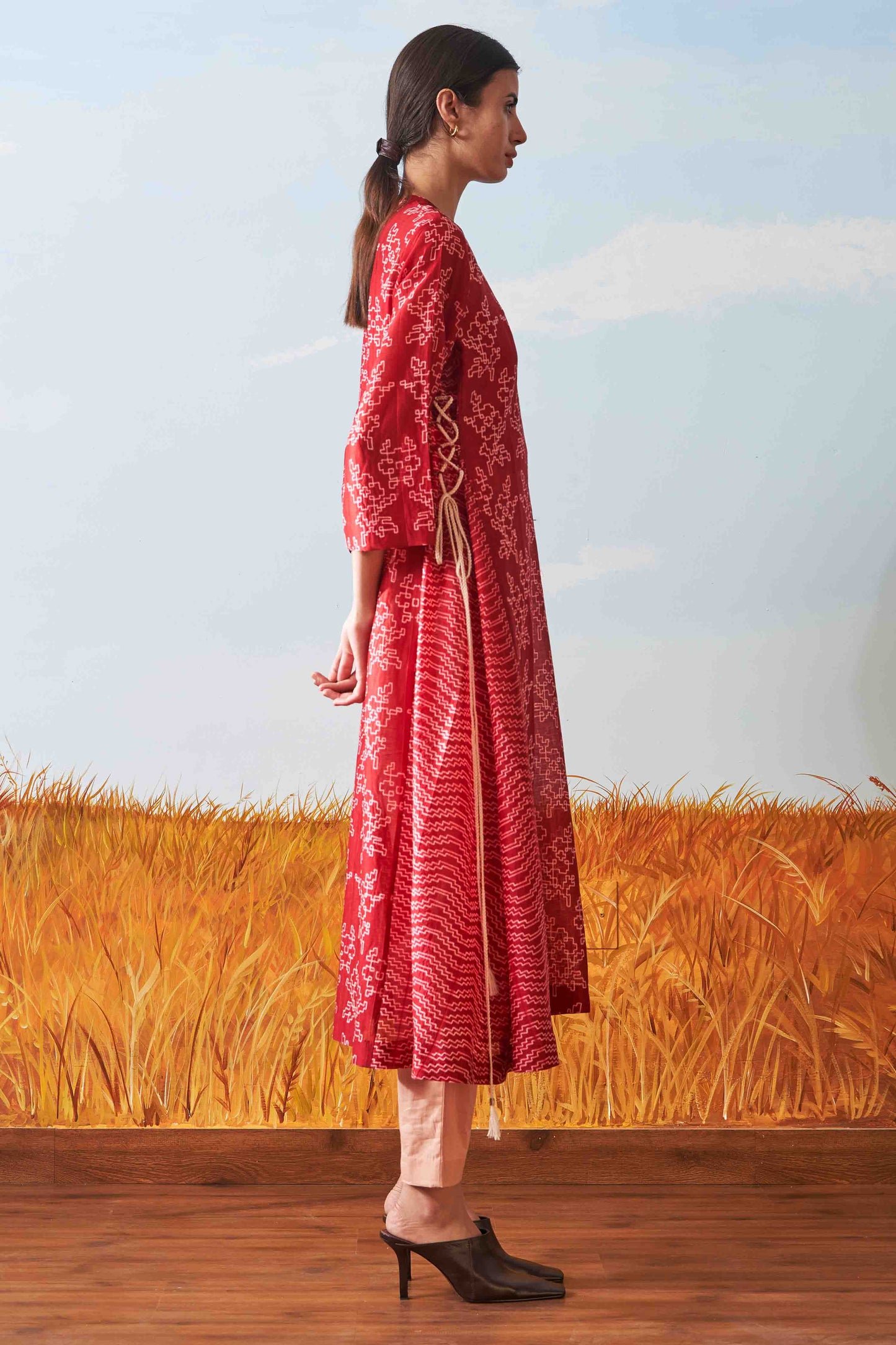 SHIBORI ALINE KAMEEZ