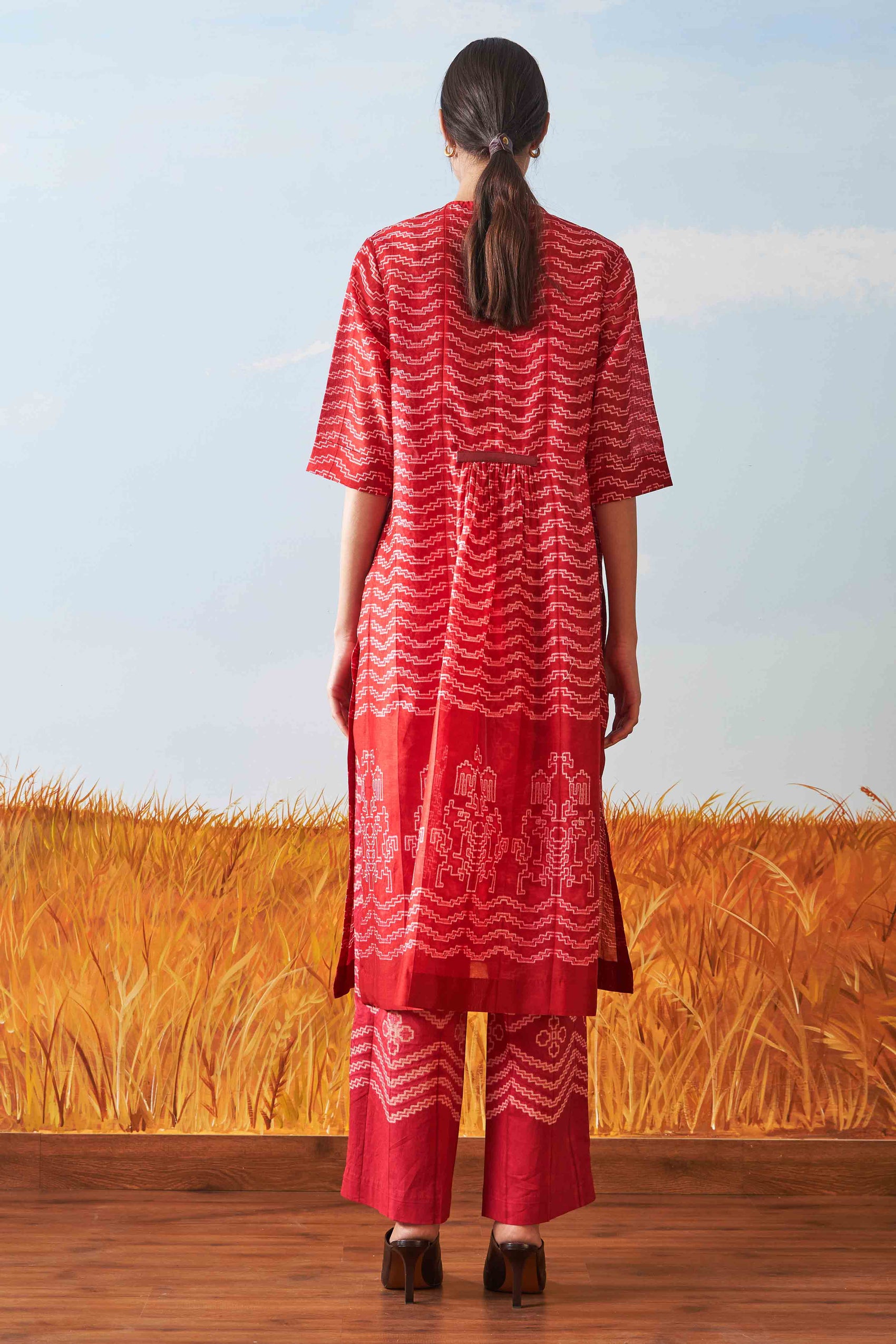 SHIBORI CENTER SLASH KAMEEZ