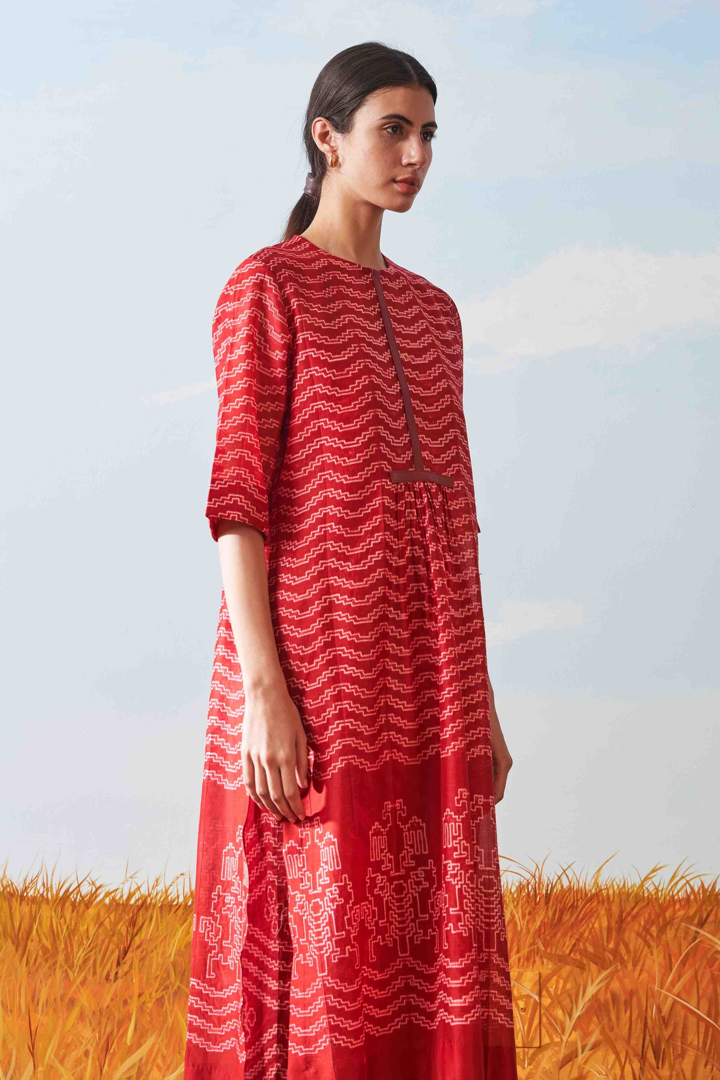 SHIBORI CENTER SLASH KAMEEZ