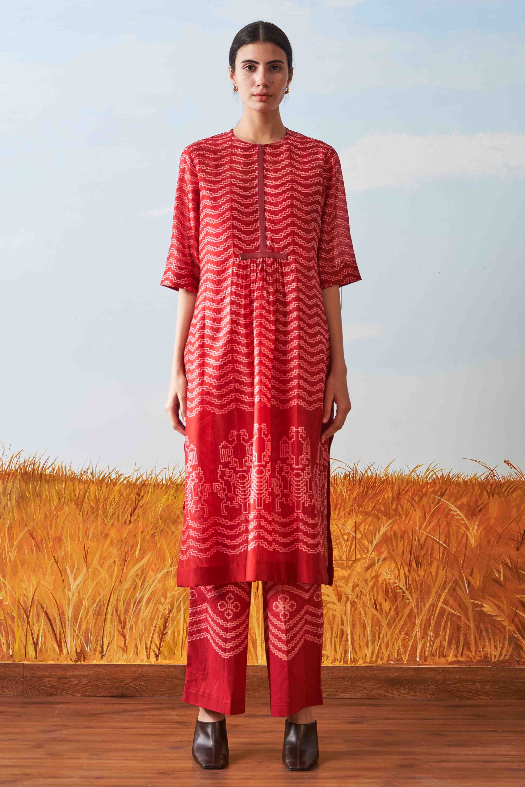 SHIBORI CENTER SLASH KAMEEZ