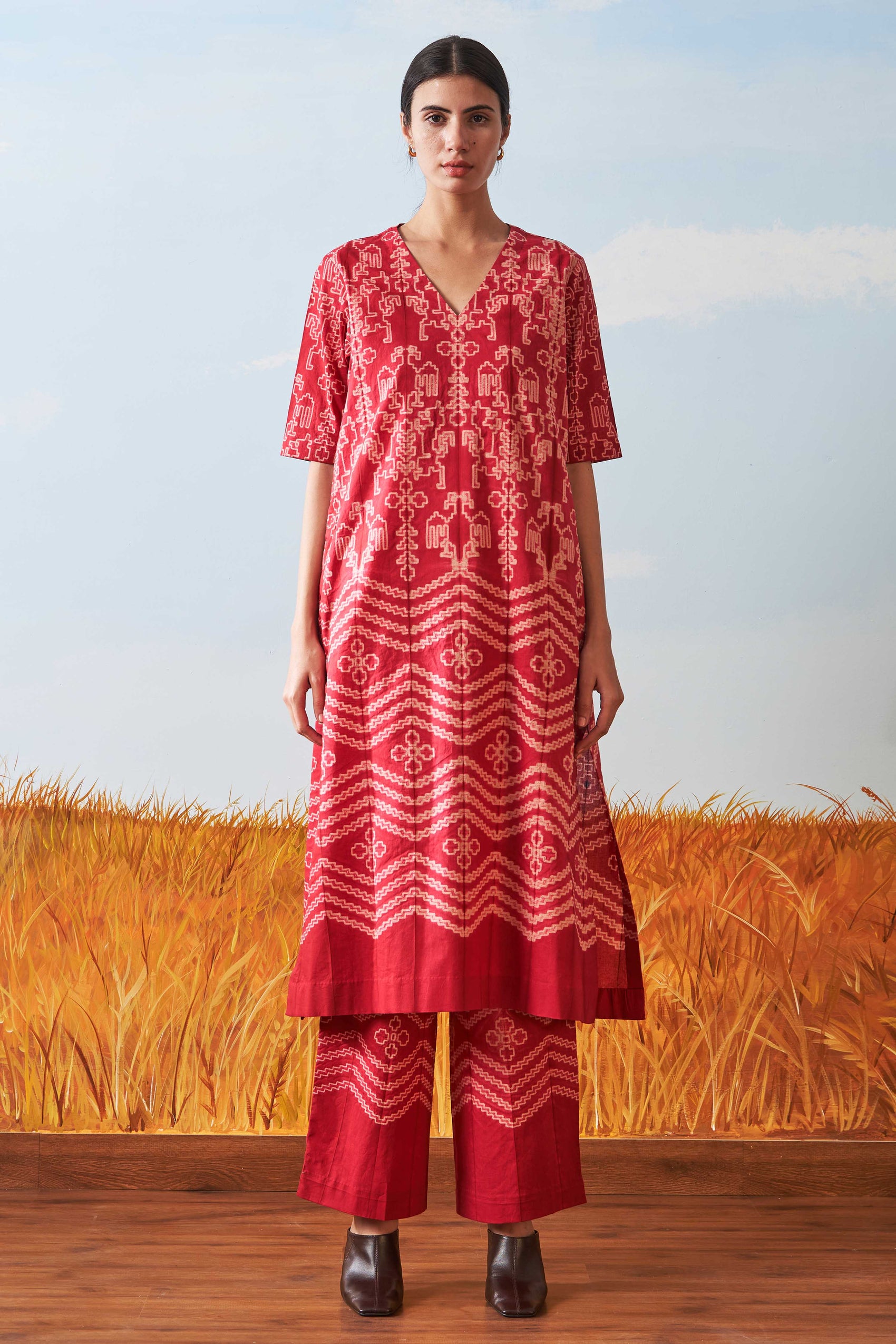 SHIBORI MILD A-LINE KAMEEZ