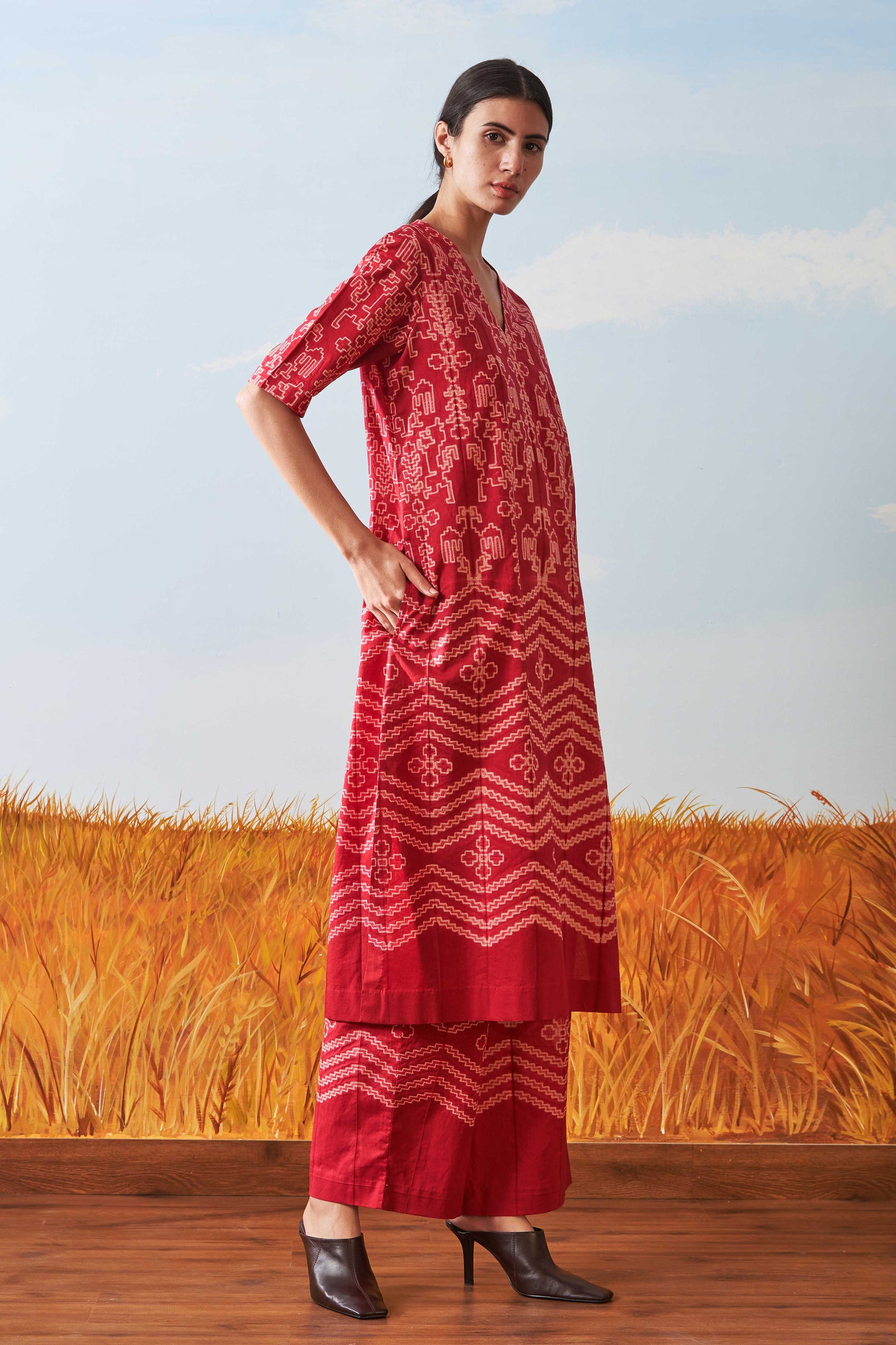 SHIBORI MILD A-LINE KAMEEZ