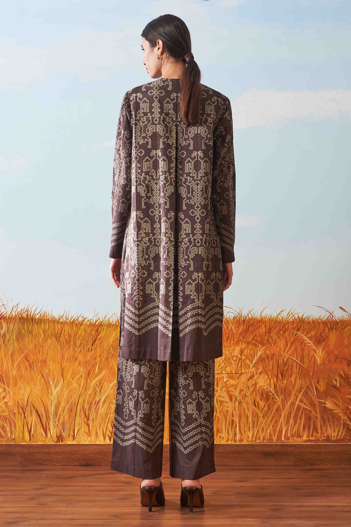 SHIBORI PLEATED TUNIC