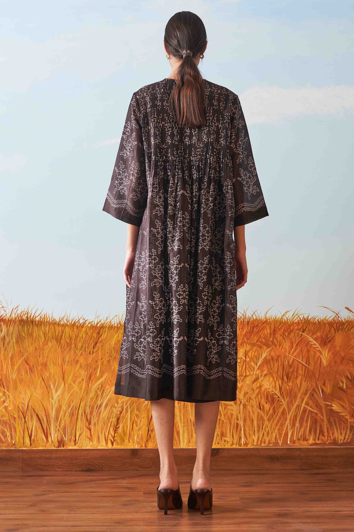 SHIBORI SUPER PLEATED DRESS
