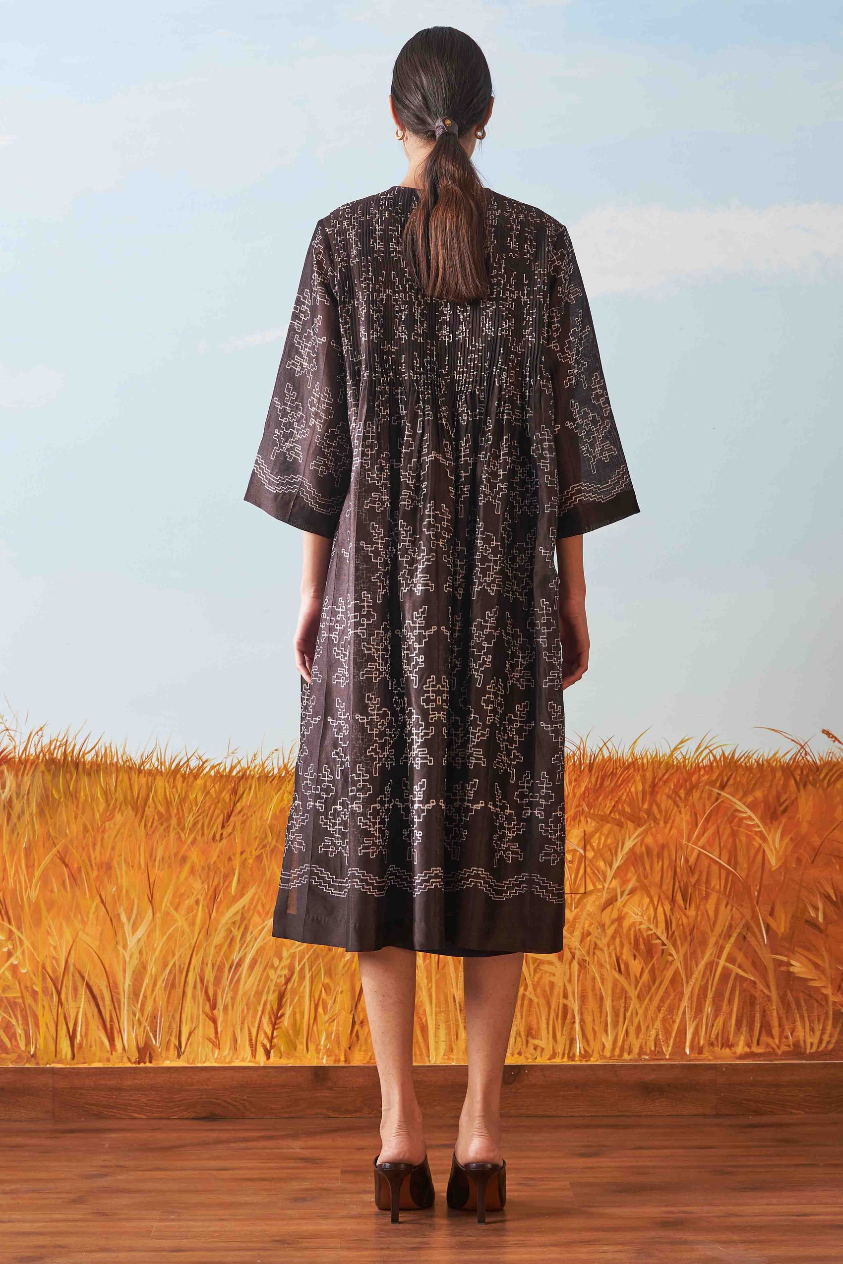 SHIBORI SUPER PLEATED DRESS