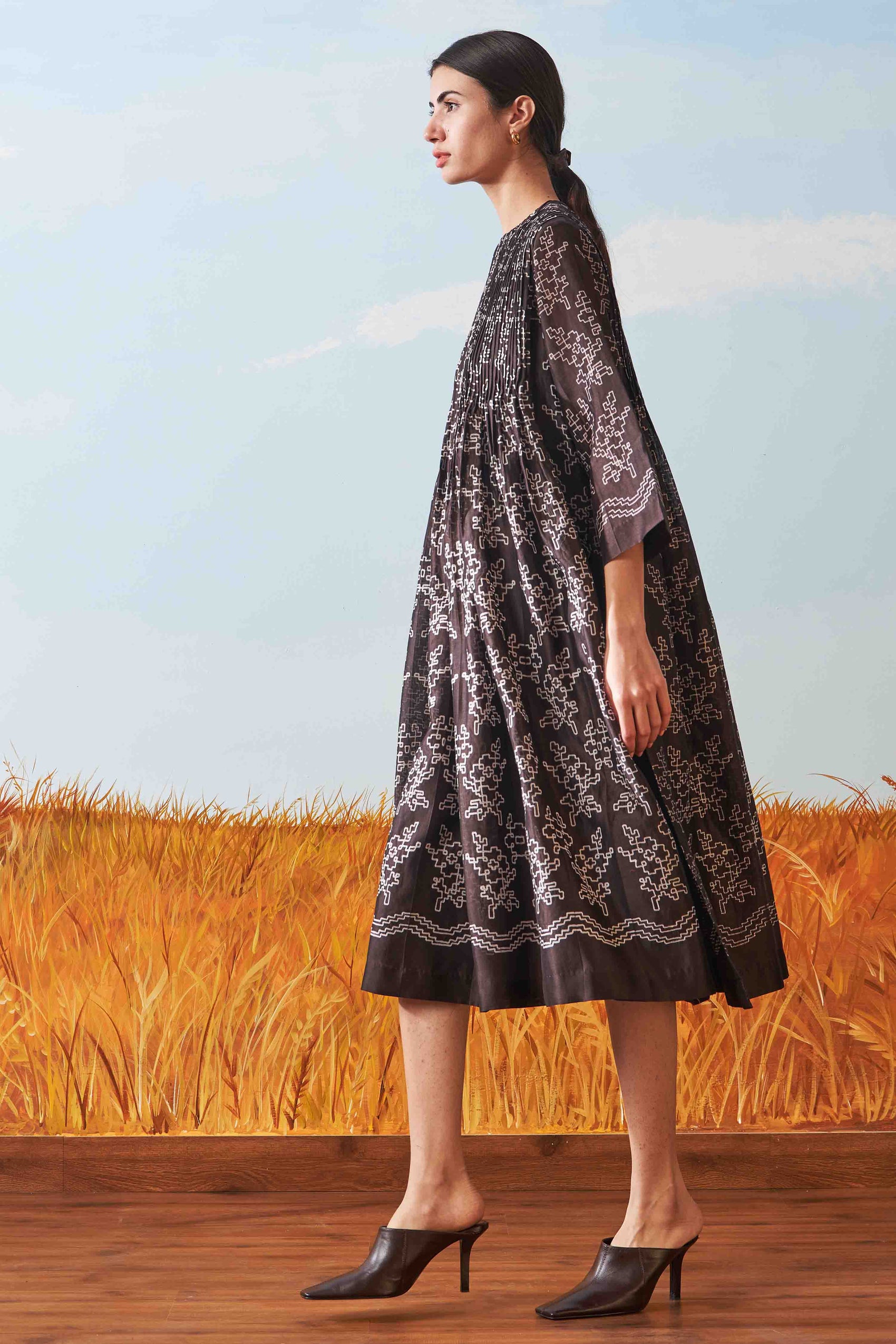 SHIBORI SUPER PLEATED DRESS