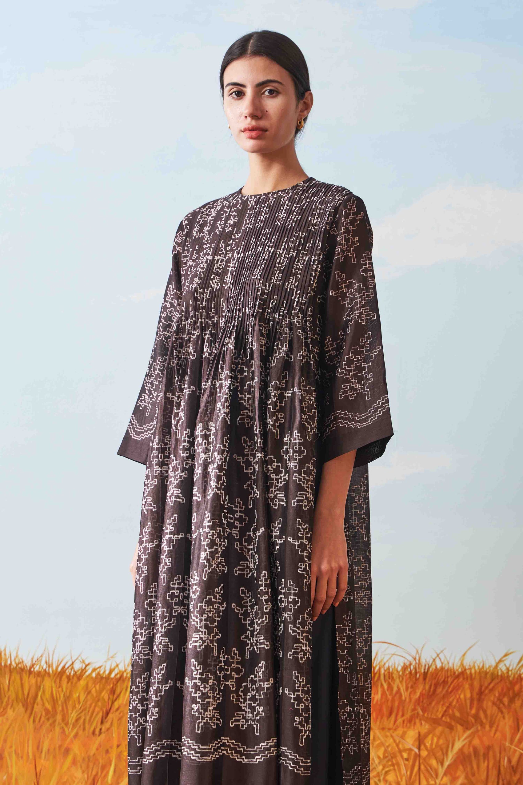 SHIBORI SUPER PLEATED DRESS