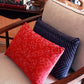 SHIBORI FLORAL RED CUSHION