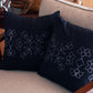 SHIBORI STRIPE AND FLORAL CUSHION