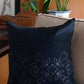 SHIBORI STRIPE AND FLORAL CUSHION