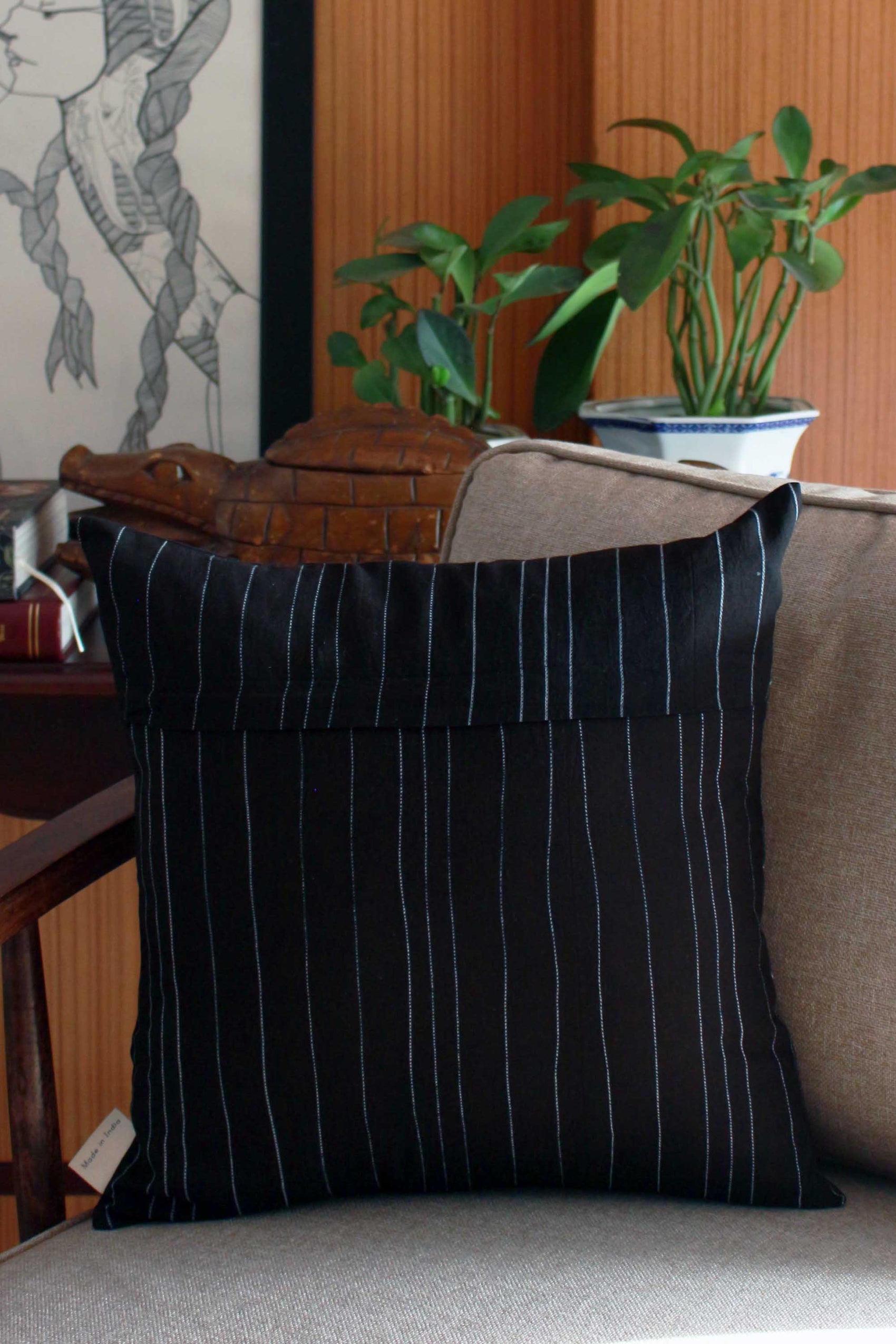 SHIBORI FLORAL CUSHION