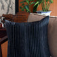 SHIBORI STRIPE AND FLORAL CUSHION