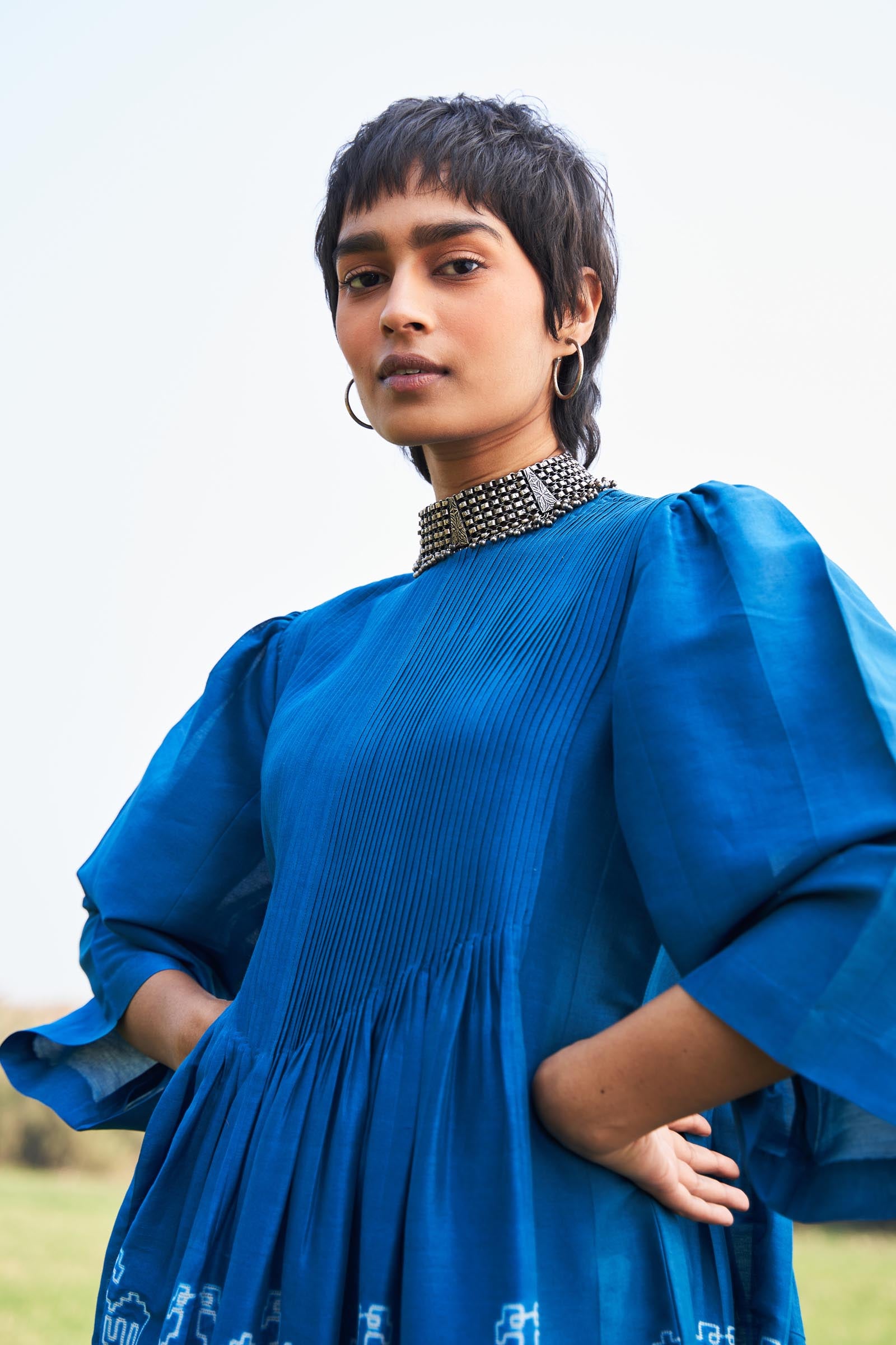 SHIBORI SUPER PLEATED DRESS