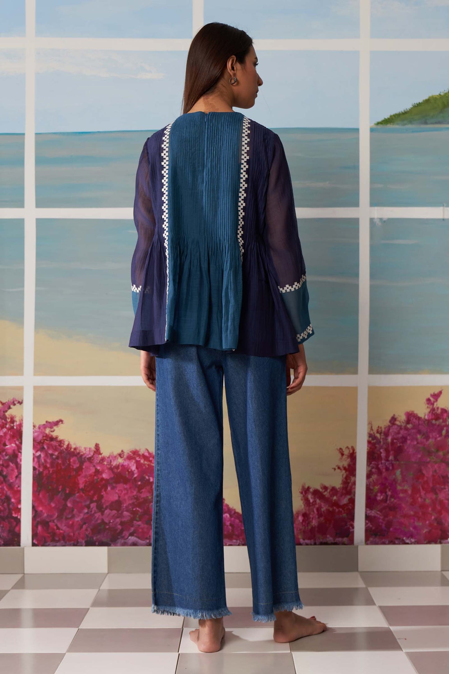 SUPER PLEATED BLOUSE