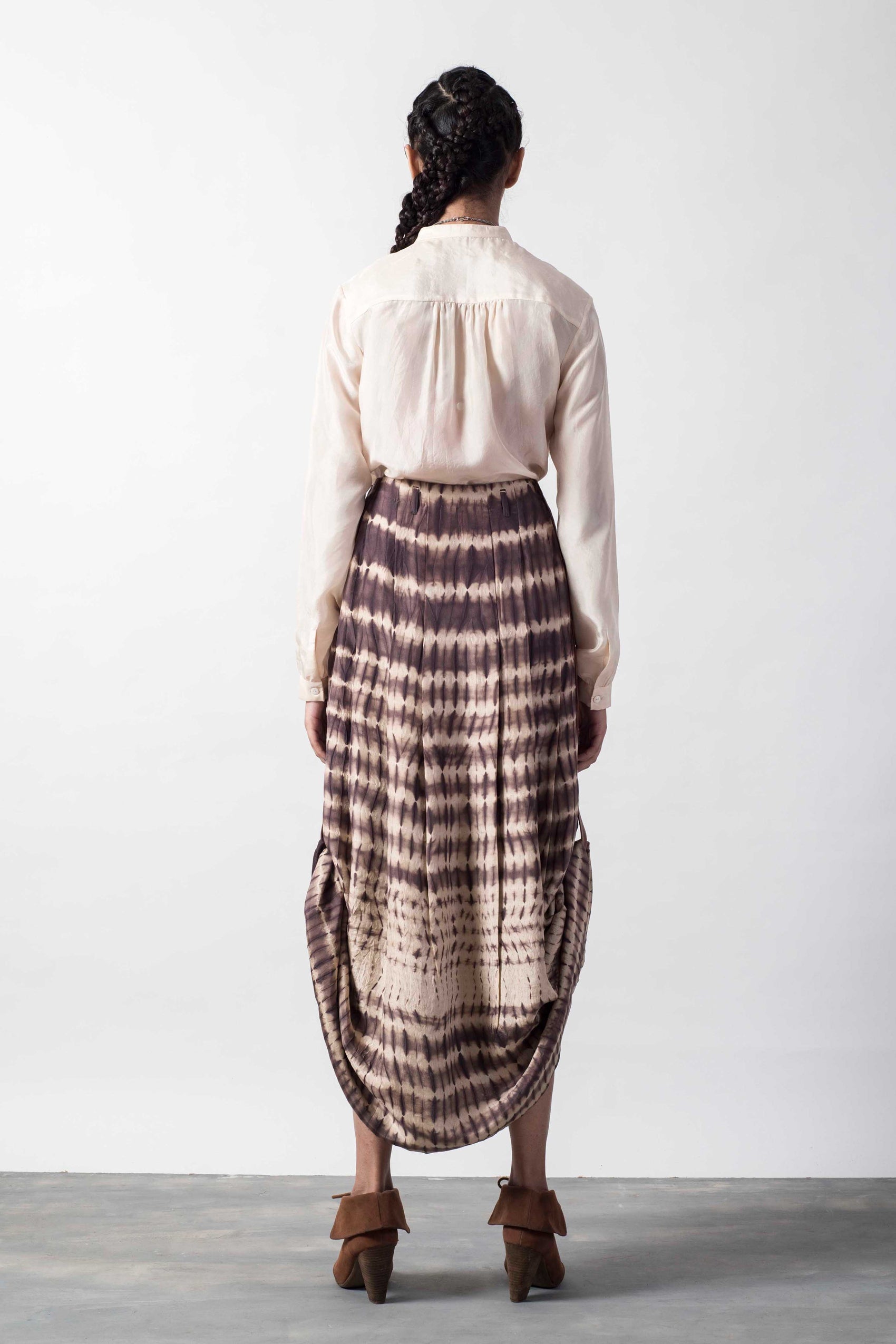 SHIBORI ROLL-UP SKIRT