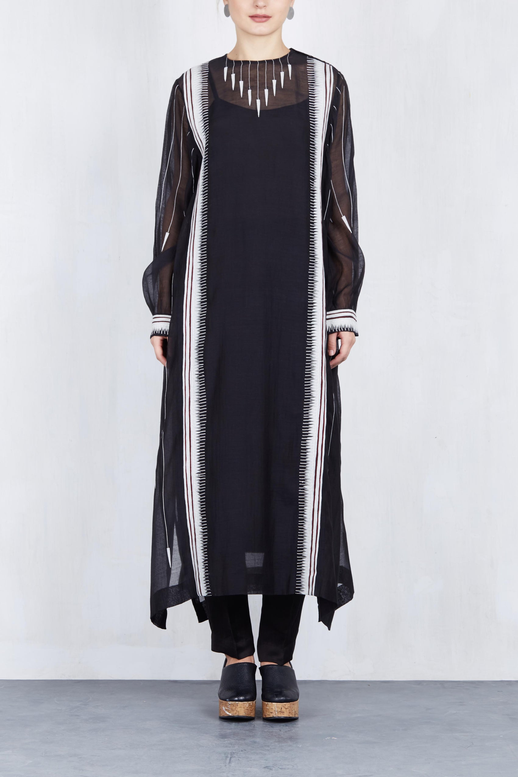 SIDE GATHER KAFTAN