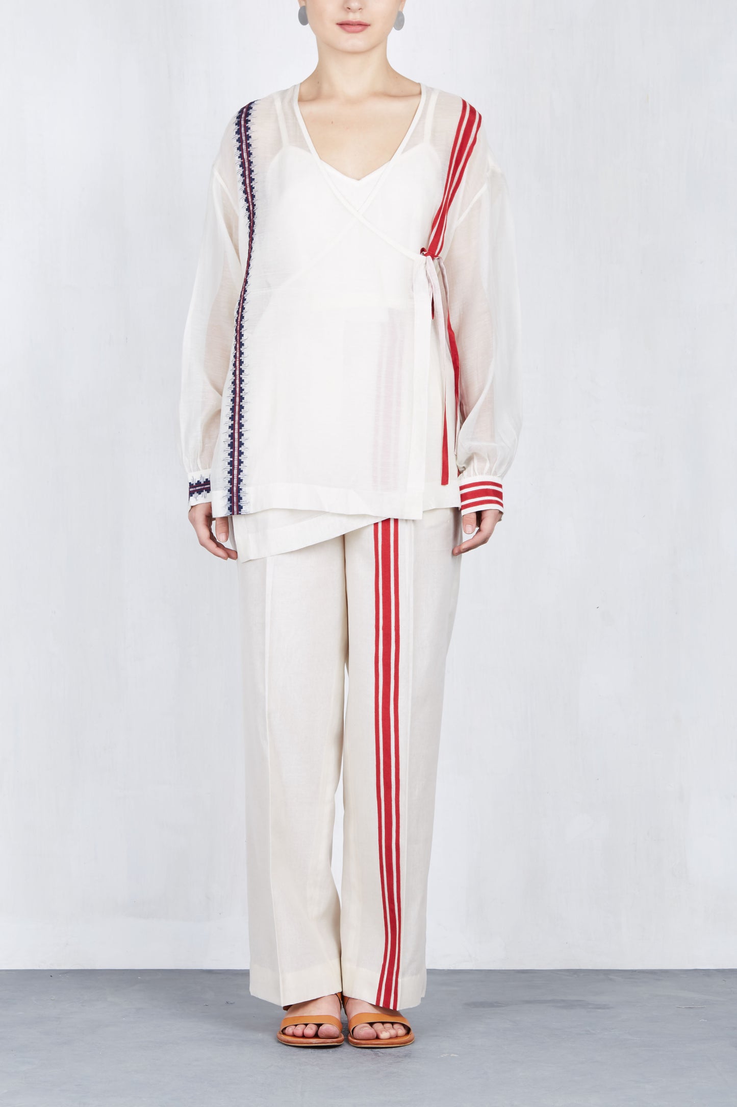 WRAP OVERLAP SHIRT SET