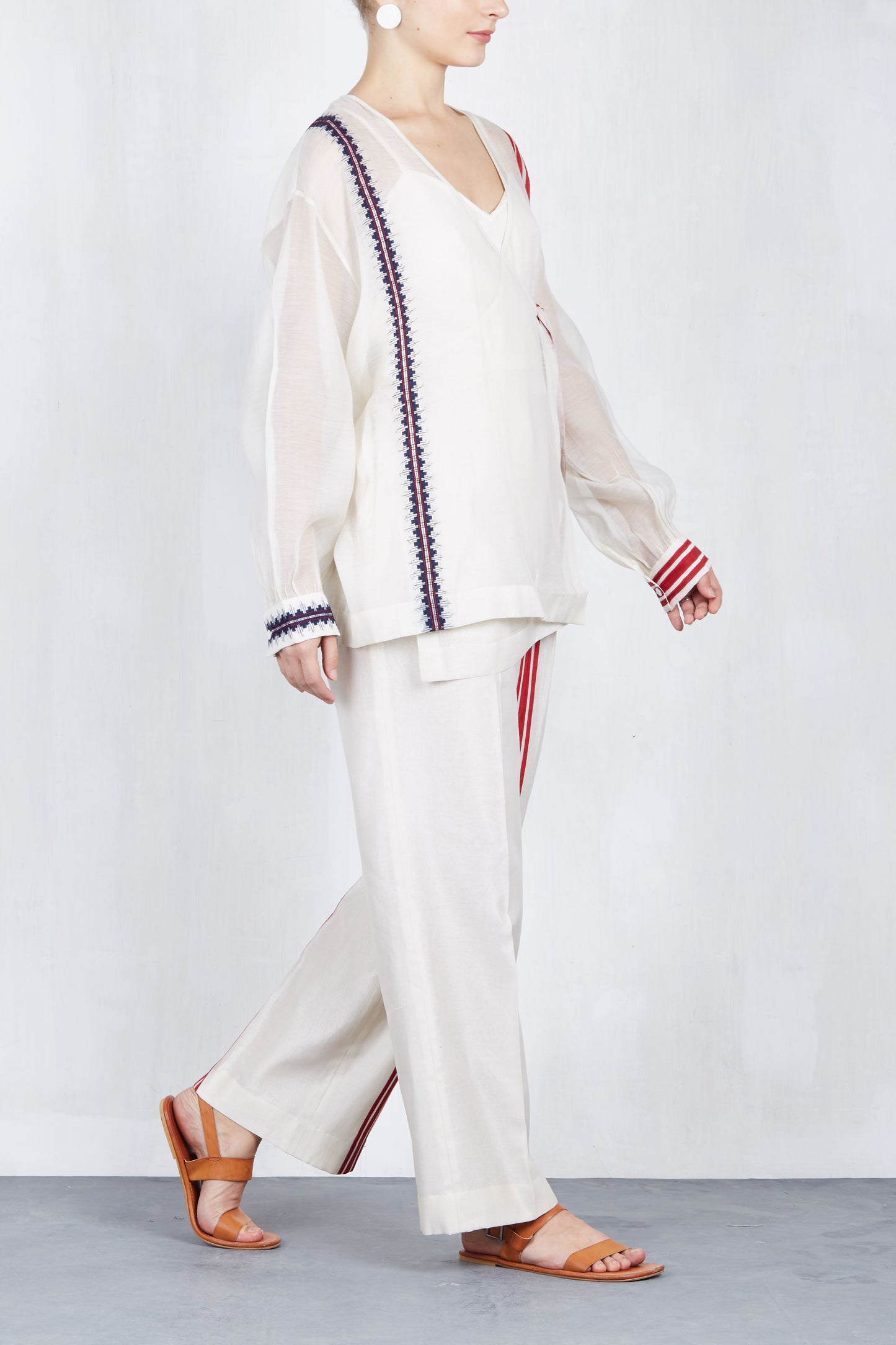 WRAP OVERLAP SHIRT SET