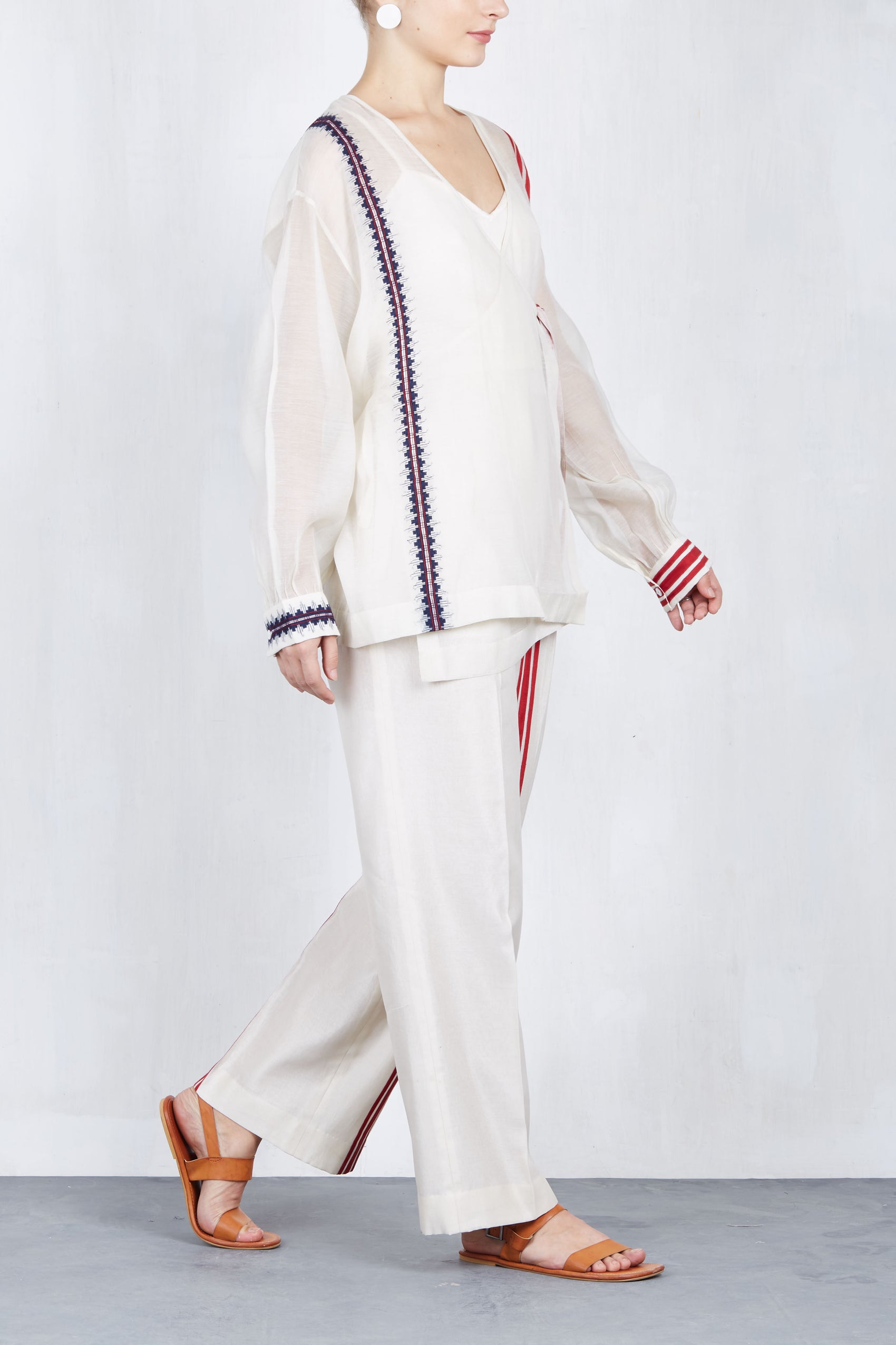 WRAP OVERLAP SHIRT SET