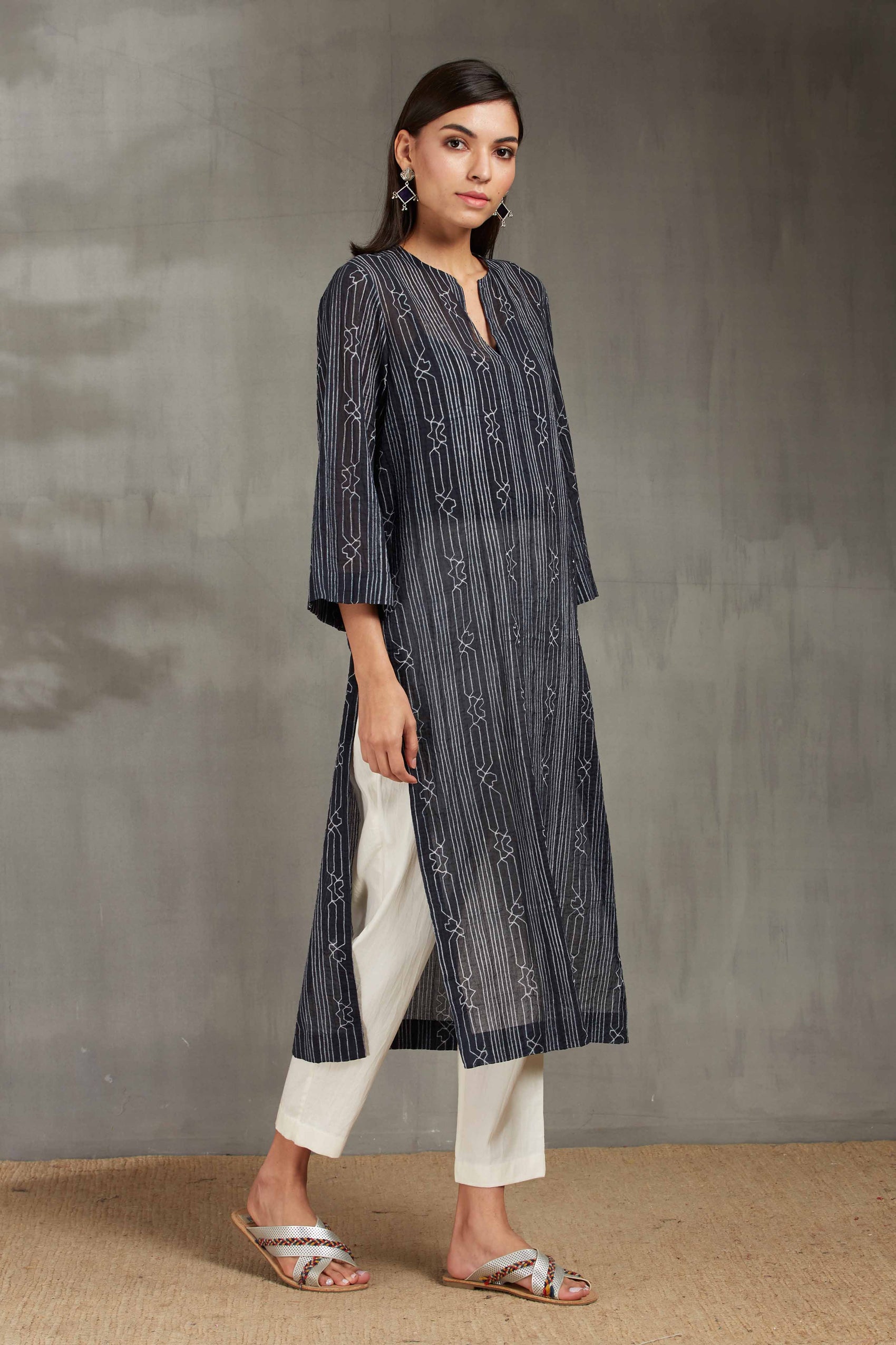 SHIBORI STRAIGHT KAMEEZ