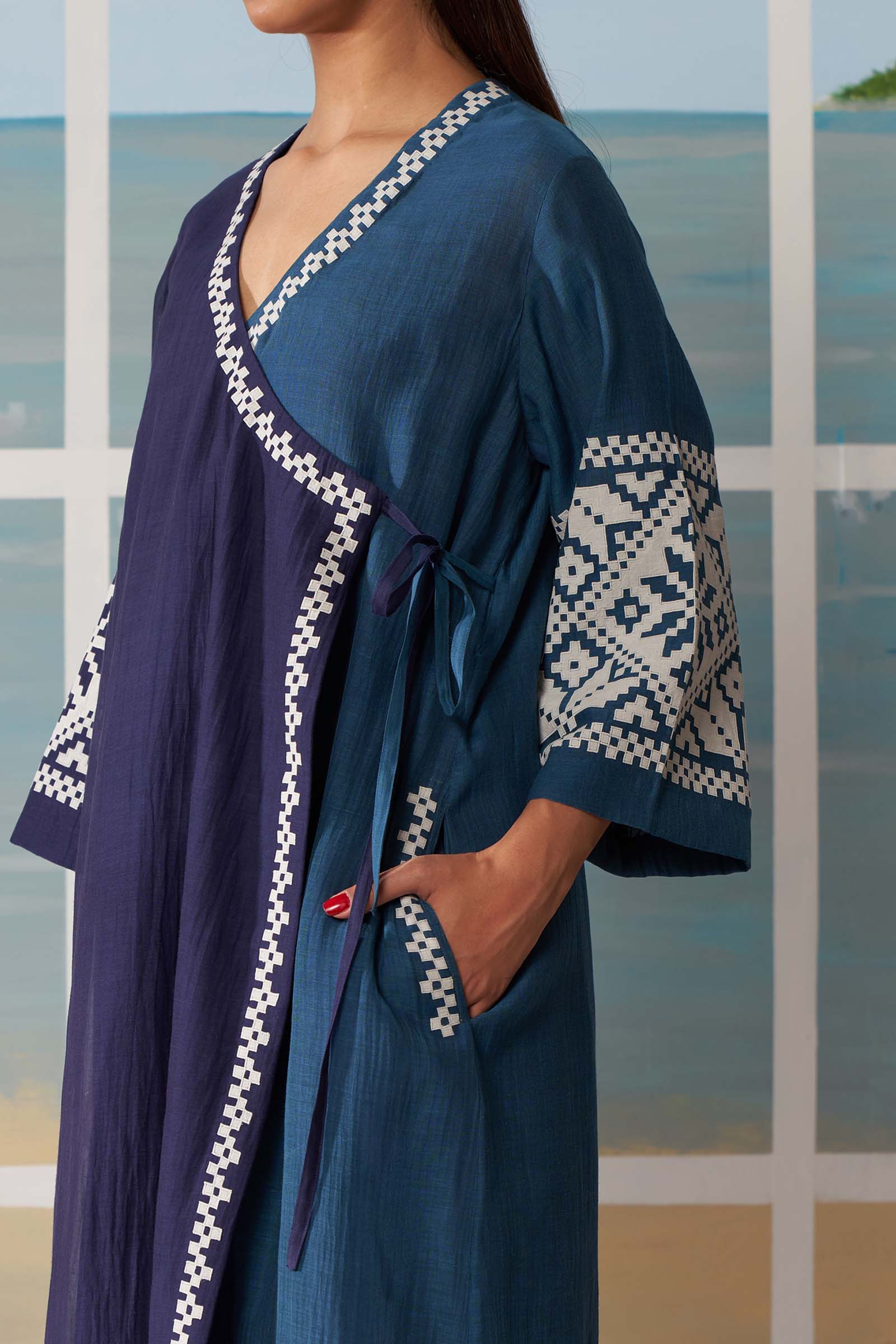 WRAP OVERLAP KAMEEZ
