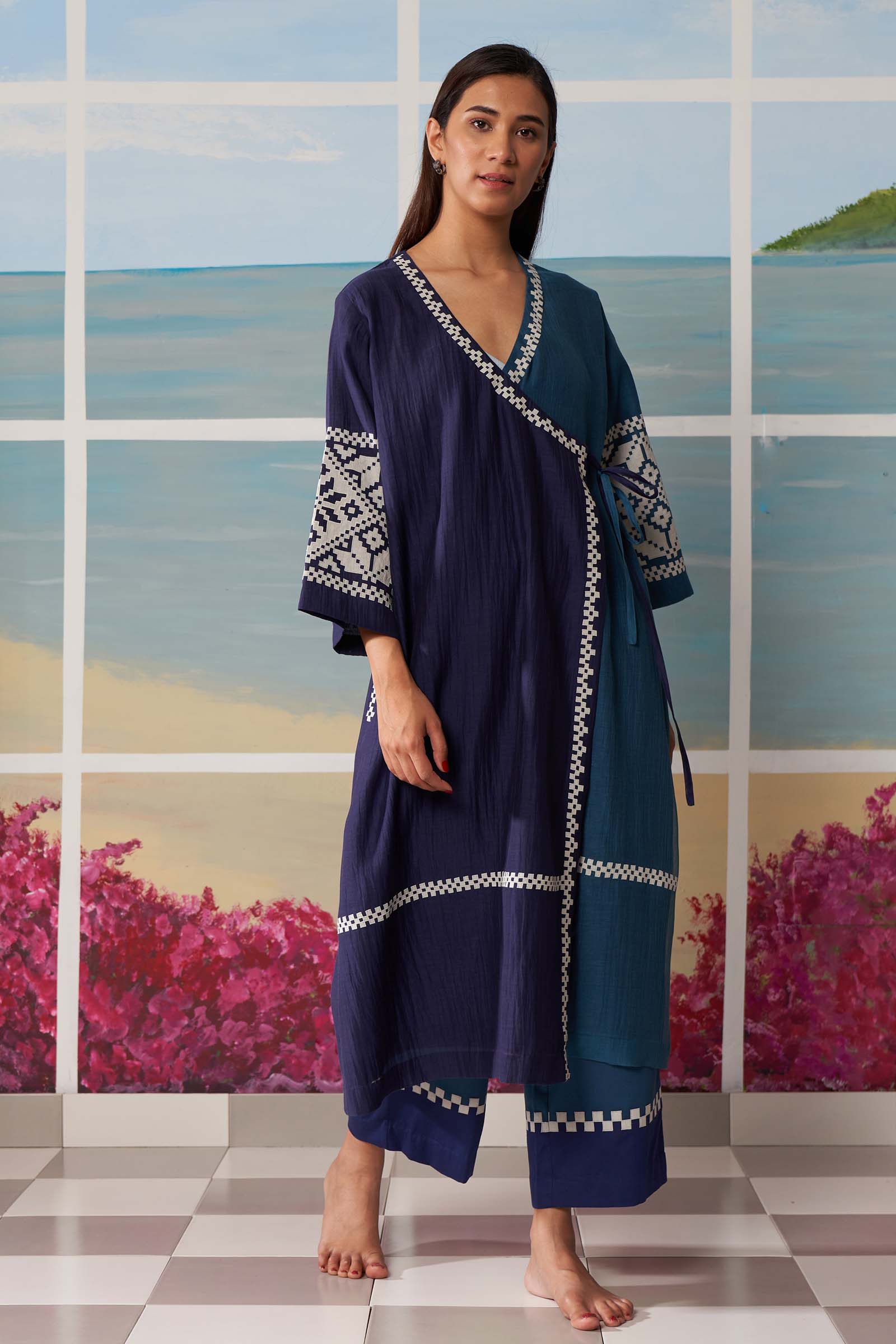 WRAP OVERLAP KAMEEZ