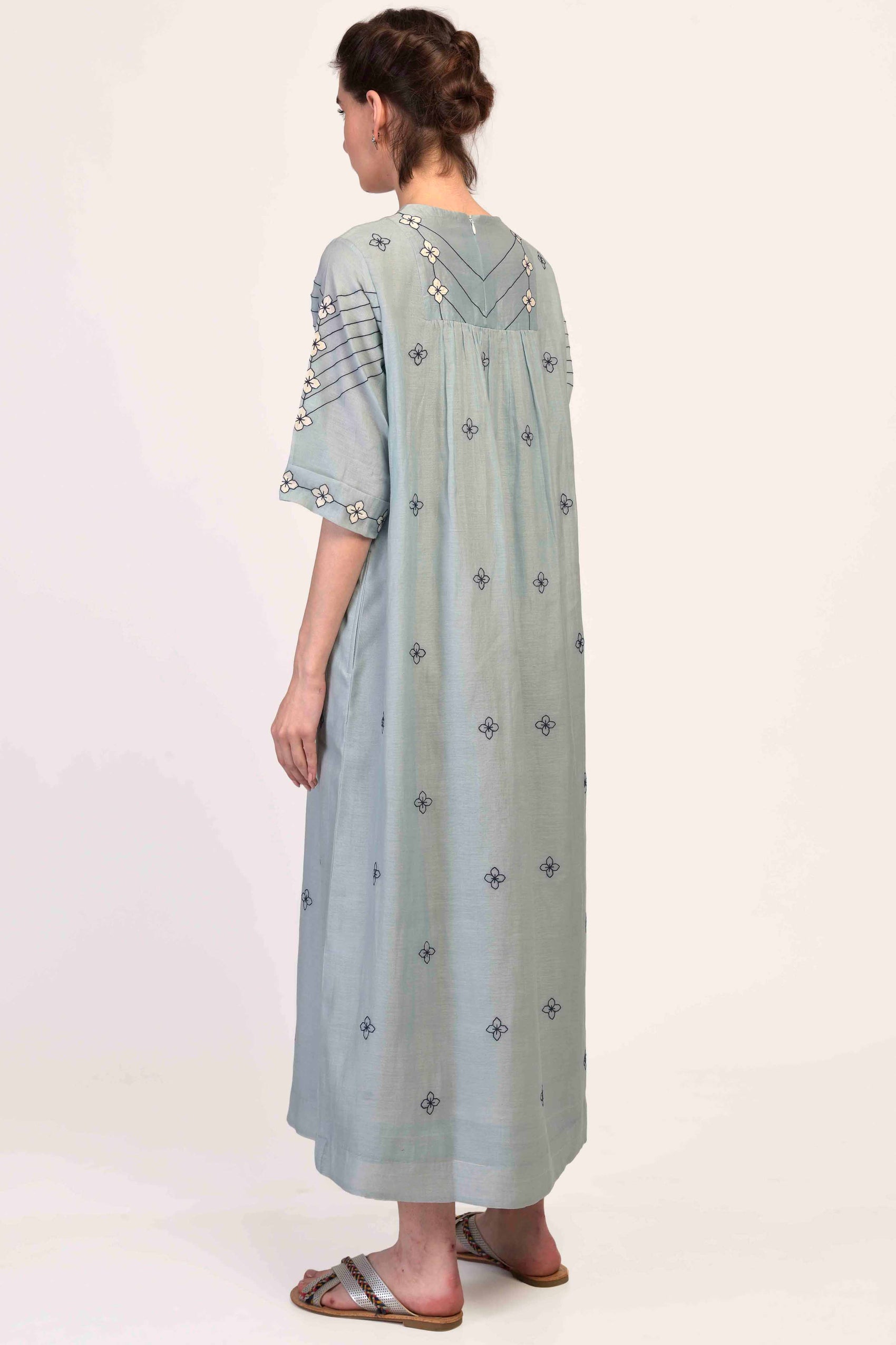 YOKE GATHER DRESS