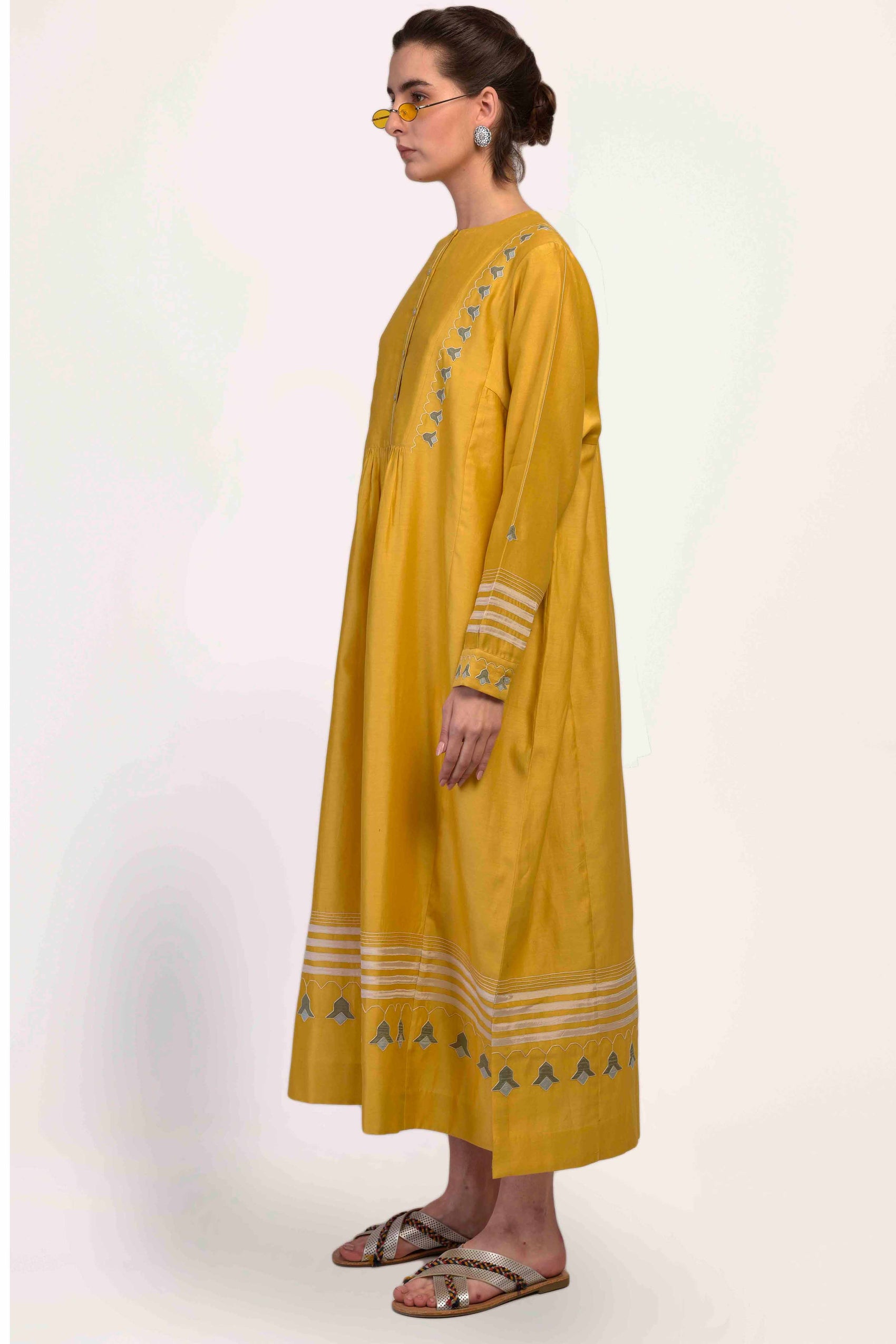 YOKE GATHER KAFTAN