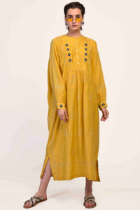 YOKE KAFTAN DRESS